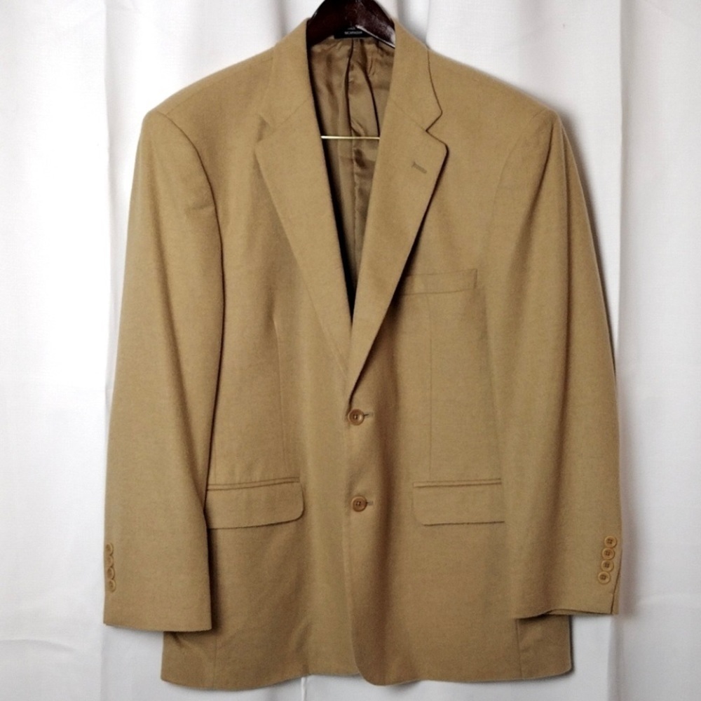 Nwot Striking and Sophisticated 100% Camel Hair Fully Lined Men’s Sport Coat